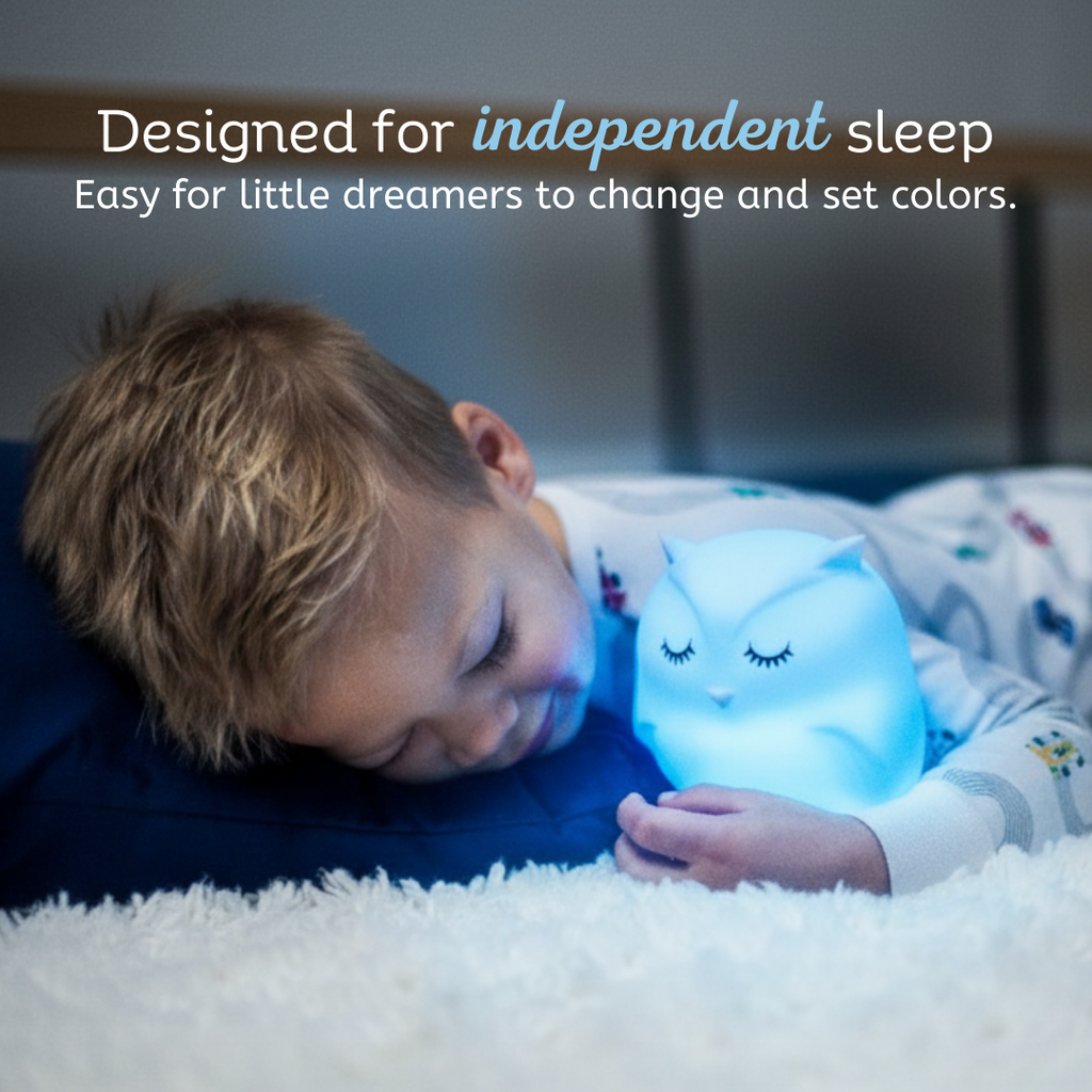 LumiPets® Owen the Owl- Children's Touch Night Light Junior