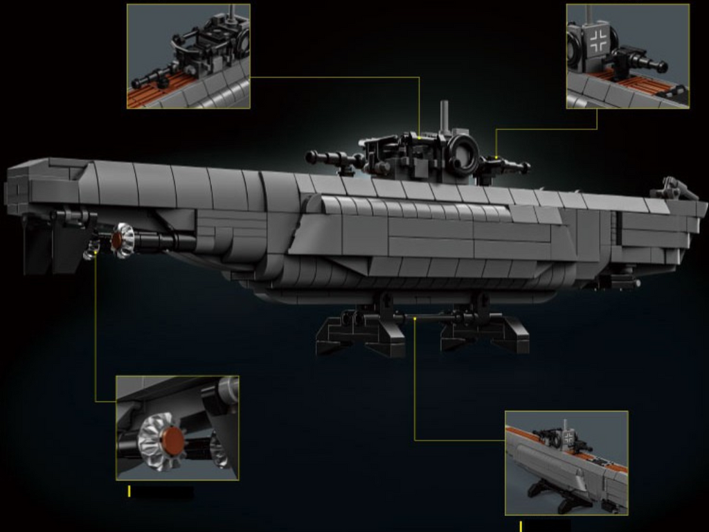 WWII - German U-Boat - Mil-Blox
