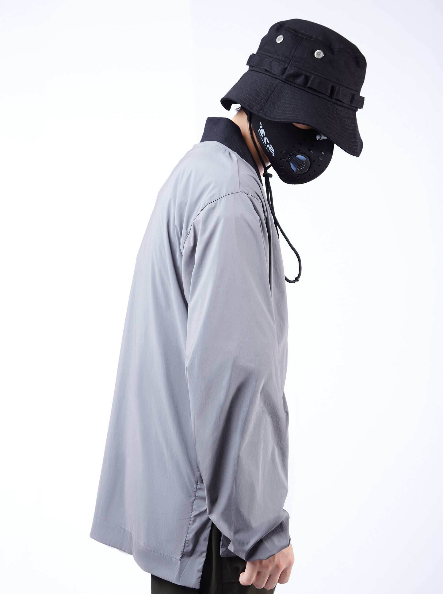 APT2809 Grey Kimono Shirt - Grey / S