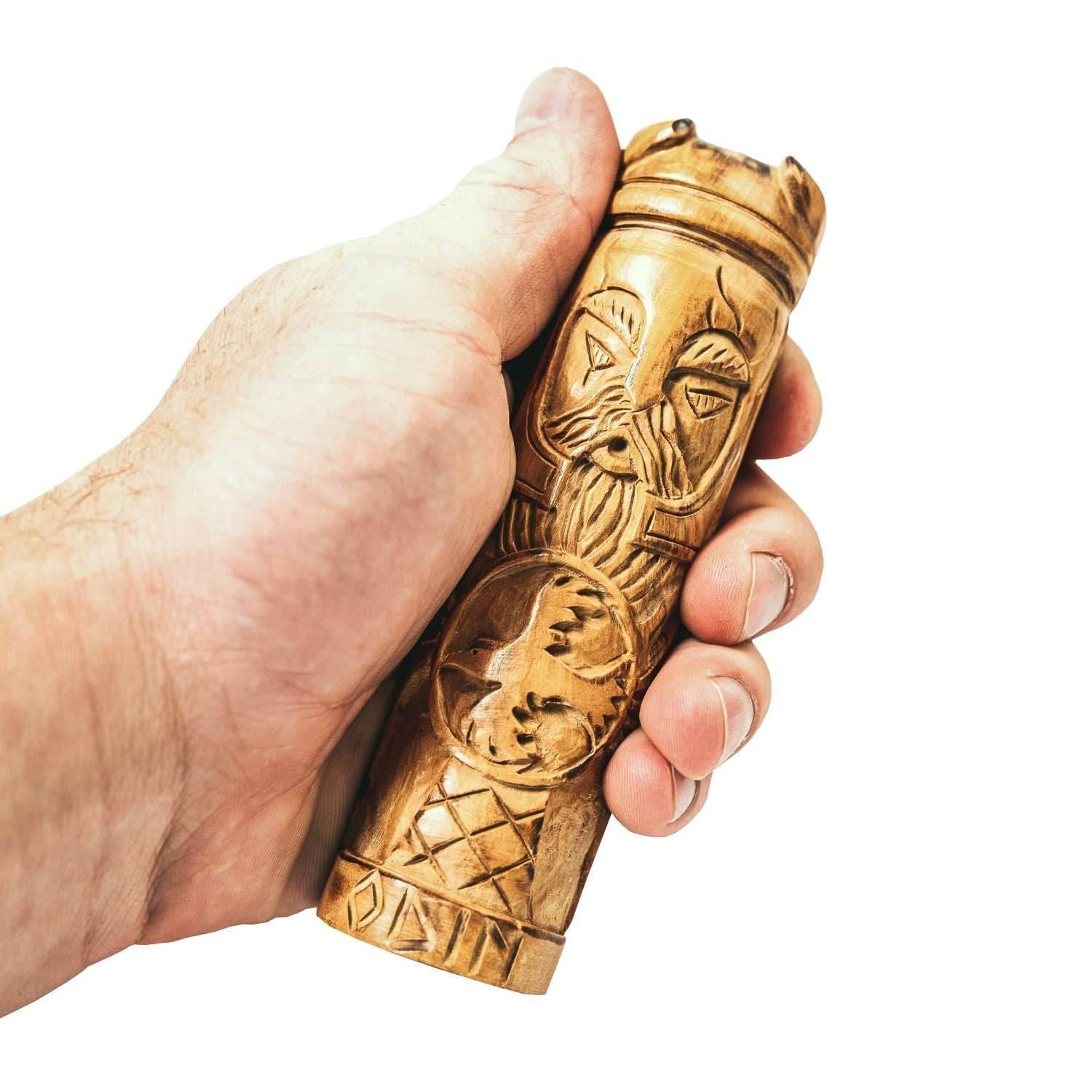 Wooden Odinn Figurine - 