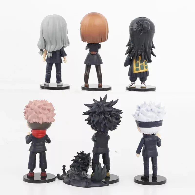 6 Pcs Set Jujutsu Kaisen Figurines, Gojo Yuji Megumi Nobara Mahito Geto Figures
