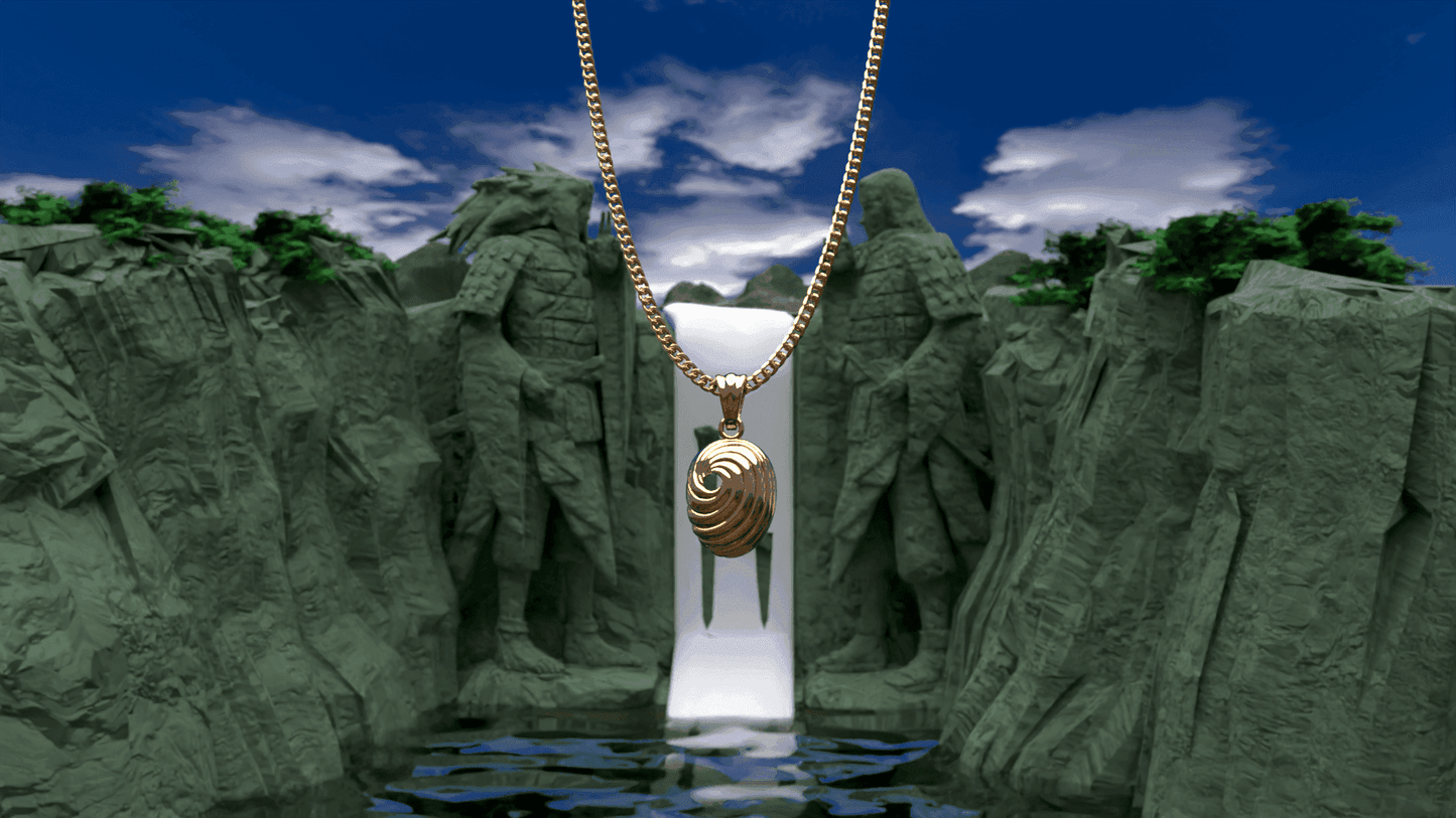 Naruto™ Tobi Mask Necklace - Gold