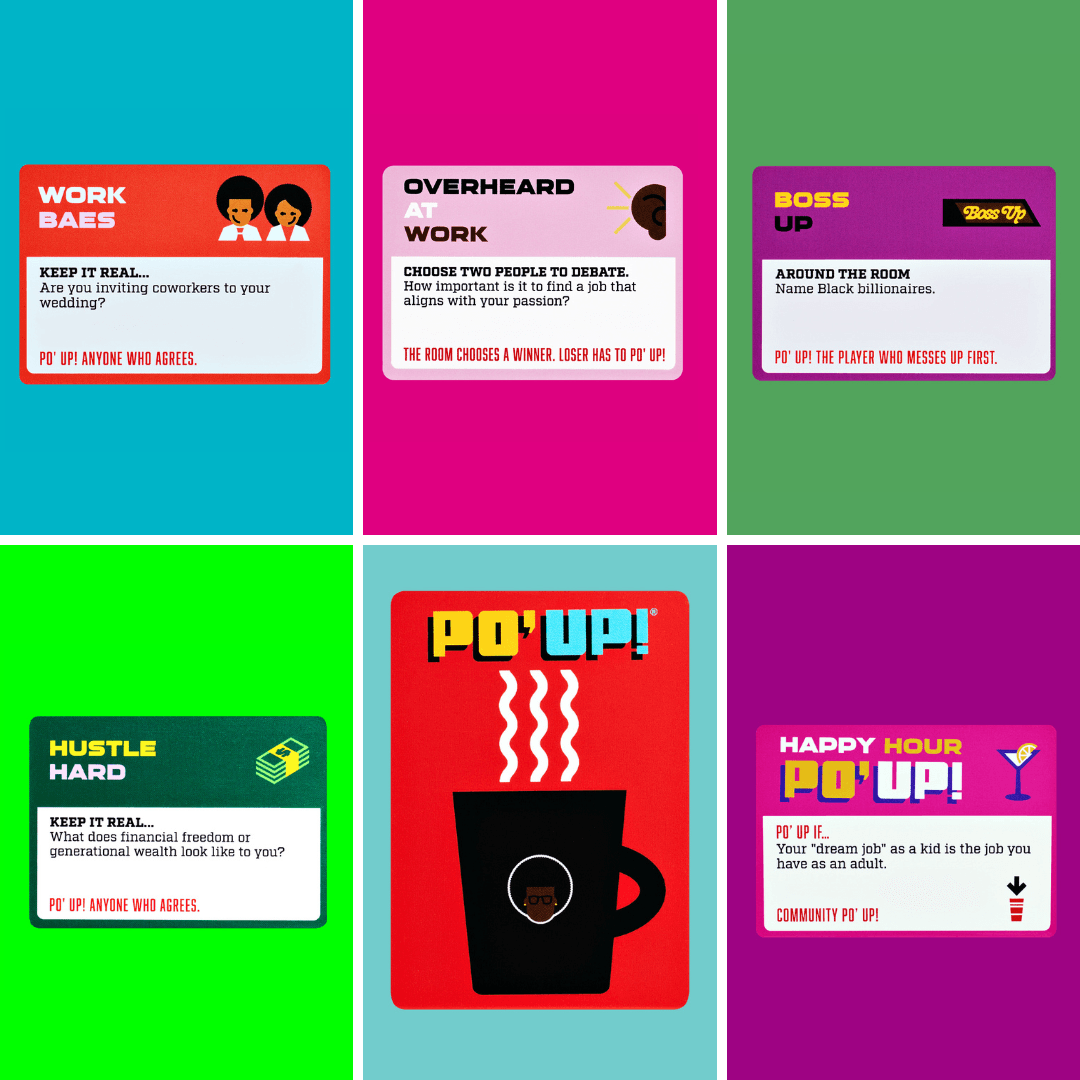 PO' UP! Card Game: Black in the Workplace Edition - 