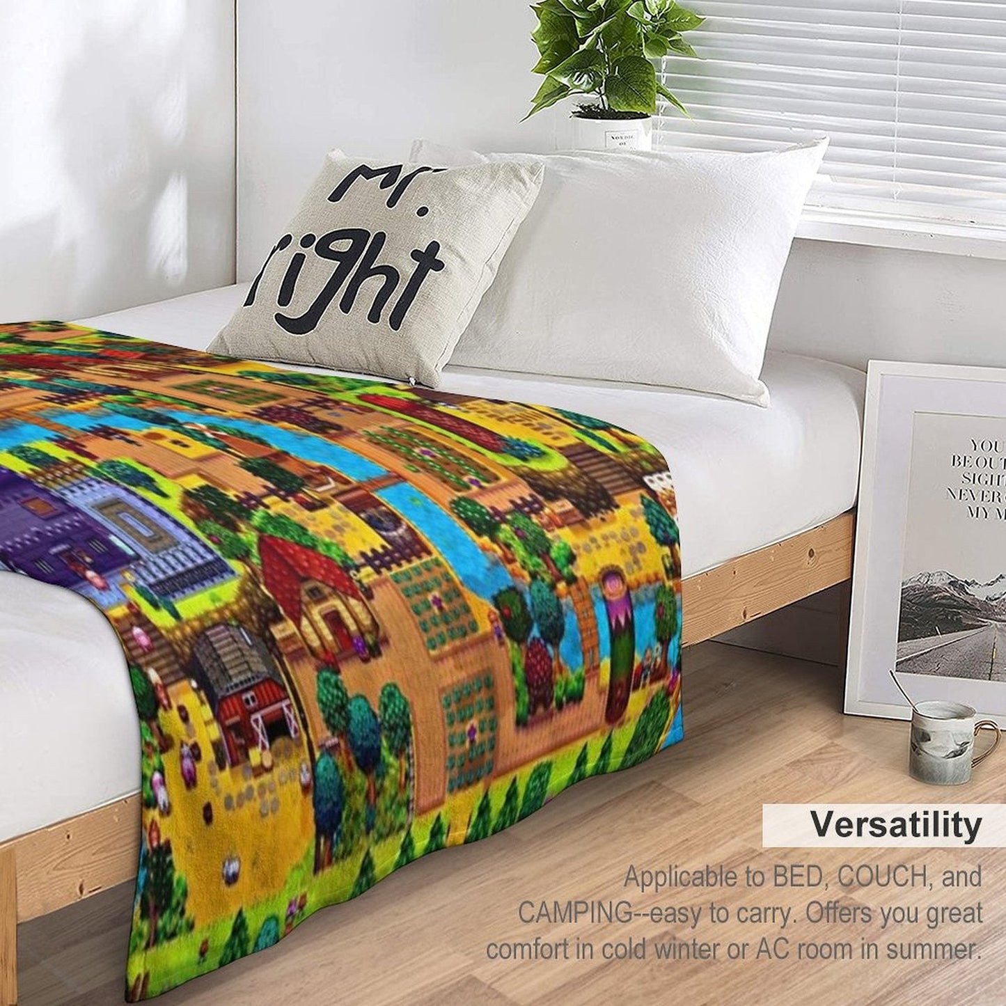 Stardew Valley Map Throw Blanket