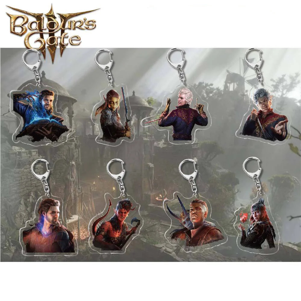 6cm Disfraz de juego Baldur Gate 3 Lllithid Mind , Keychain accesorios para fiesta de Halloween Gift