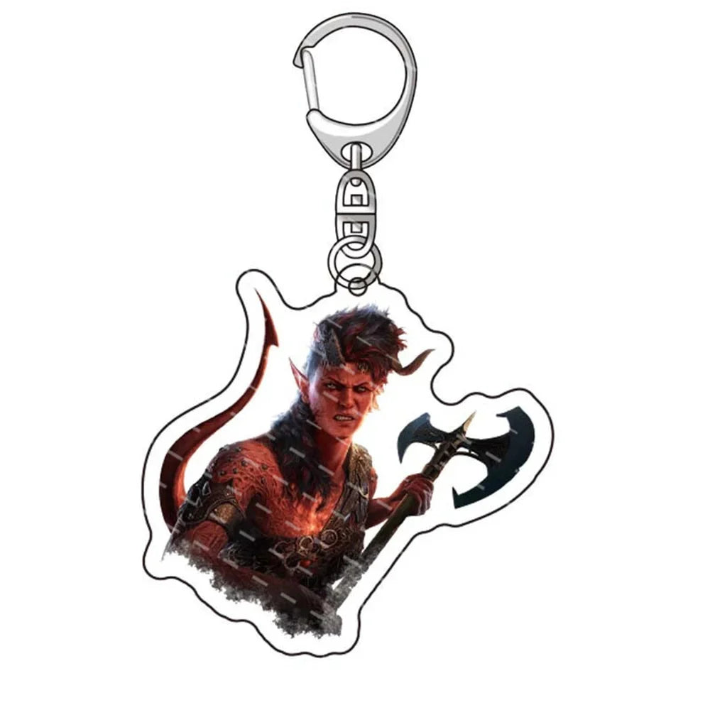 6cm Disfraz de juego Baldur Gate 3 Lllithid Mind , Keychain accesorios para fiesta de Halloween Gift