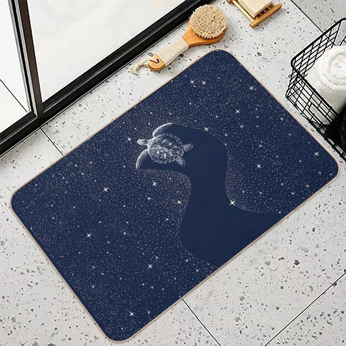 Starry Turtle  Anti-Trip Bath Mat