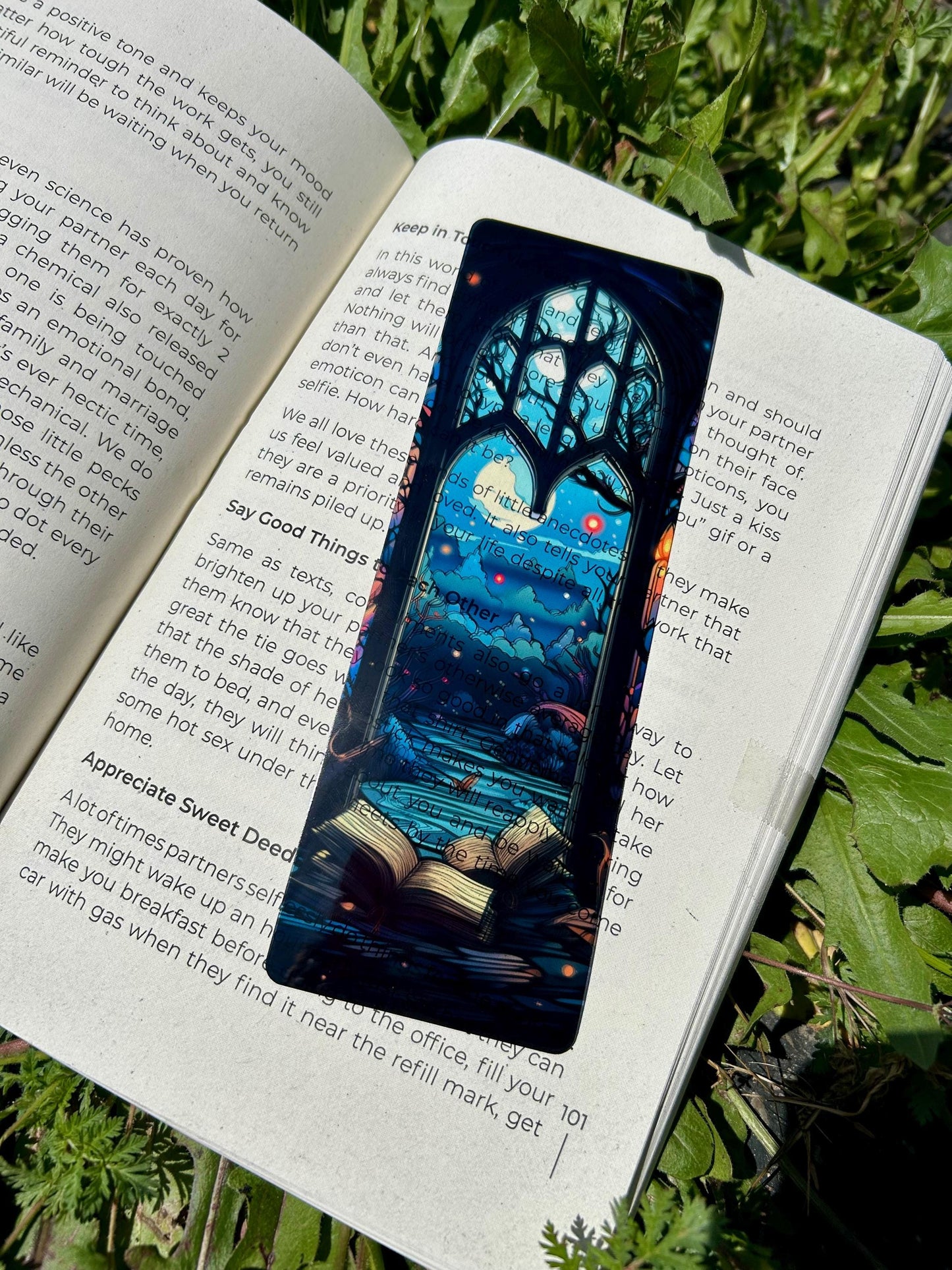 Magical Window Bookmark - Enchanted Fantasy Gift, Mystical Portal Art, Celestial Wonderland, Unique Book Lover Gift