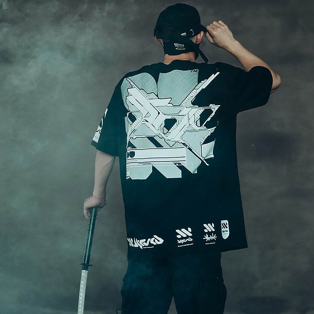 Sim9003 Double X Cyberpunk Tee - S