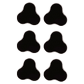 6pcs 3-Man Triangle Plasteel & Adhesive Movement Tray