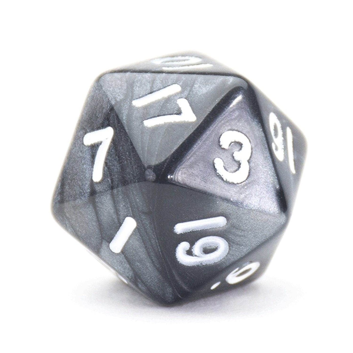 Black Smoke Dice - 7 Piece Set - 