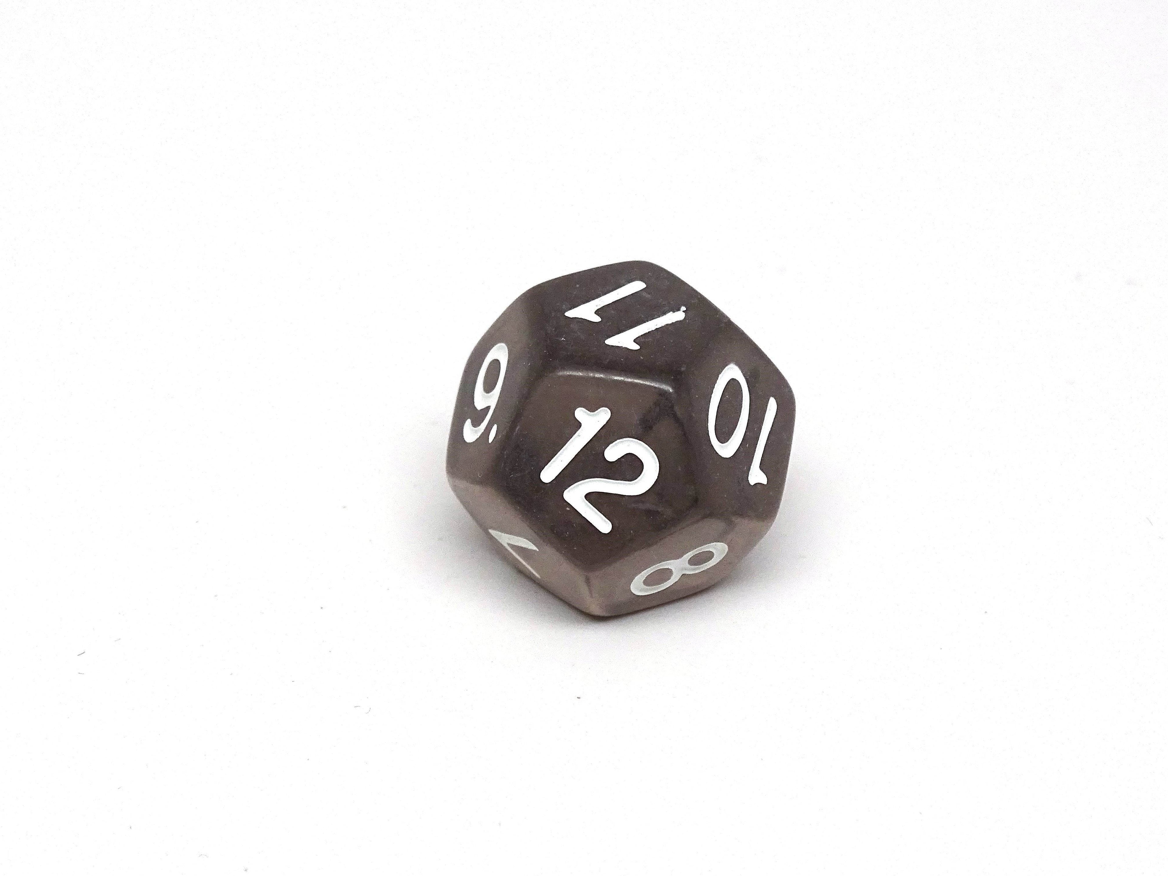 Dark Translucent Dice - 7 Piece Set - 