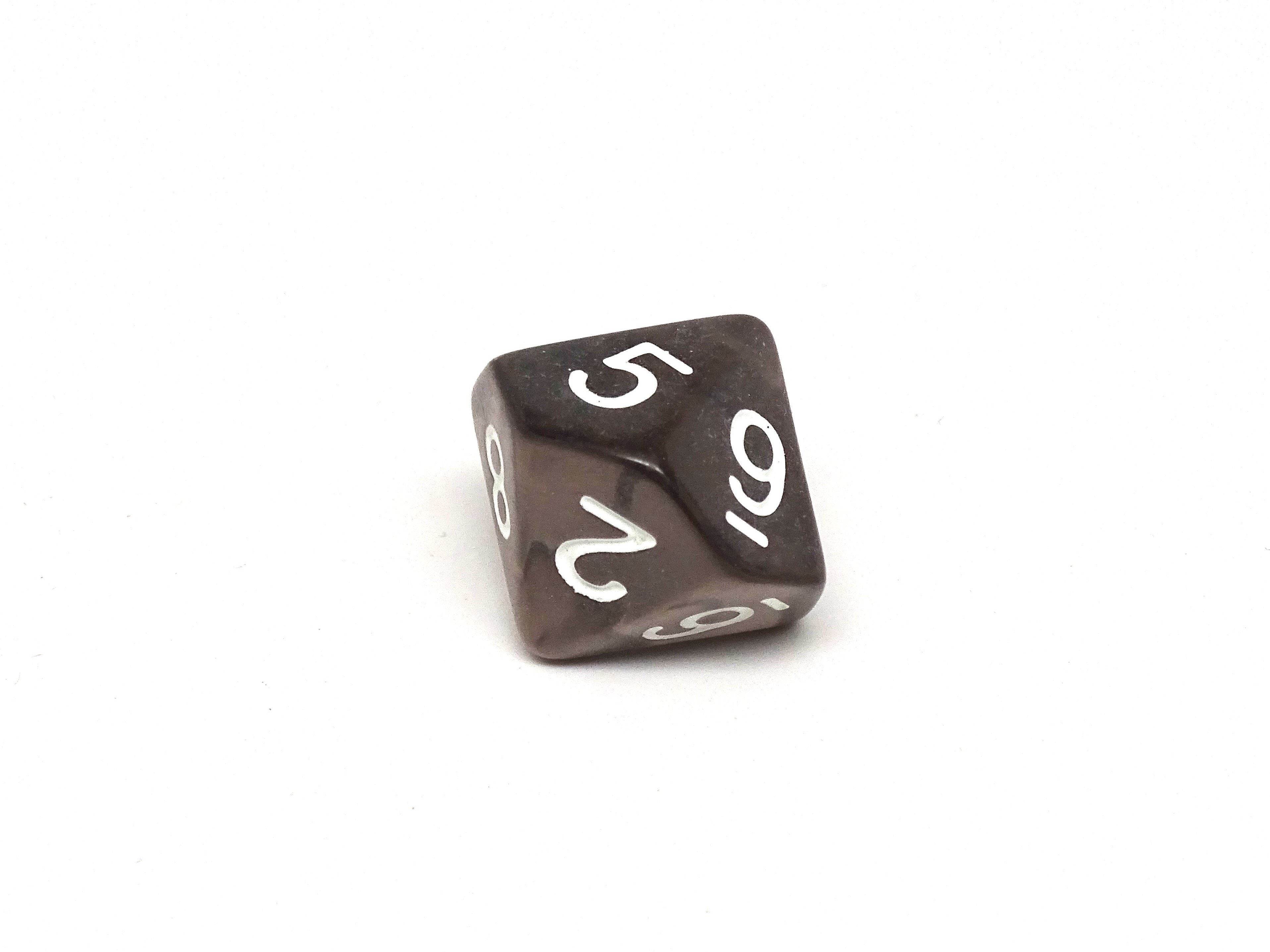 Dark Translucent Dice - 7 Piece Set - 