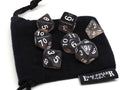 Dark Translucent Dice - 7 Piece Set - 