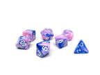 Pink and Blue Marble - 7 Piece Dice Collection - Role-Players