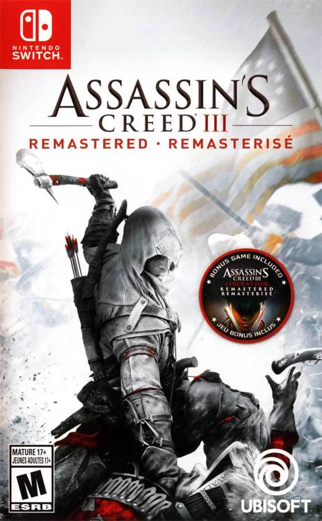Assassin's Creed III: Remastered (Nintendo Switch) - Game Manual Only