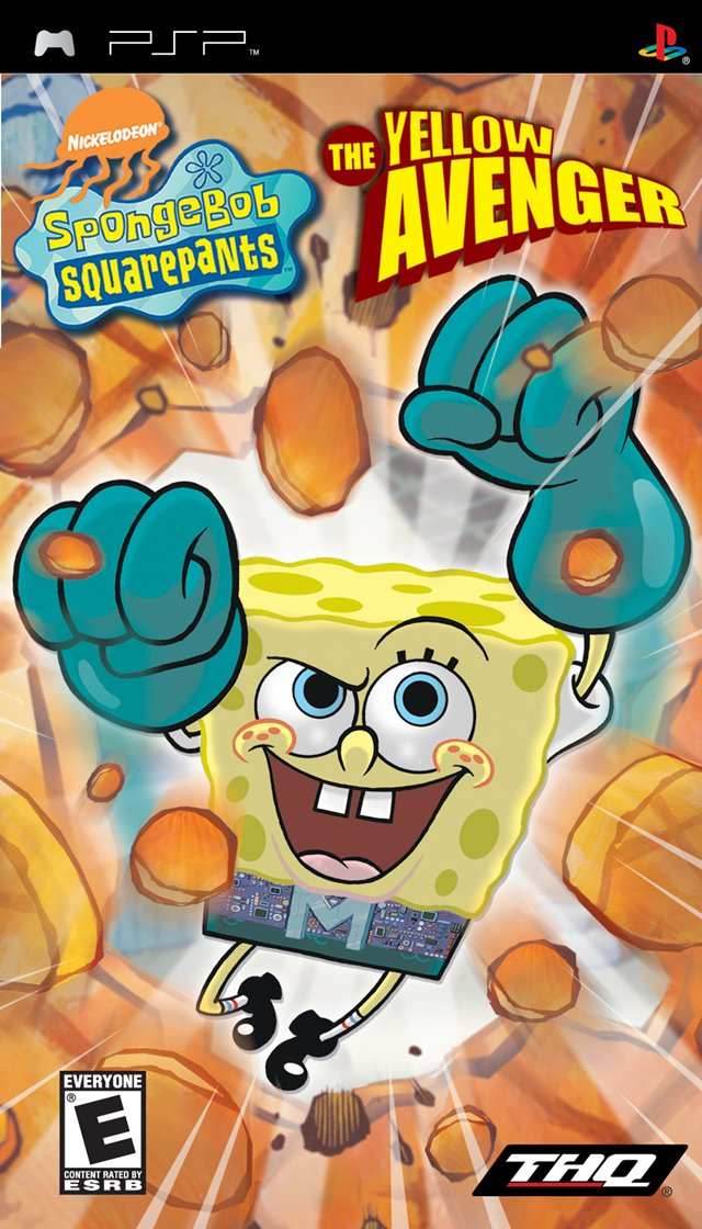 SpongeBob SquarePants The Yellow Avenger (PSP) - Game Manual Only