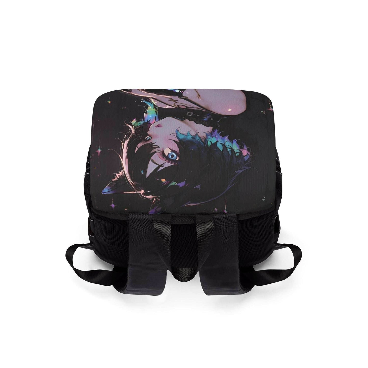 Stylish Unisex Shoulder Backpack with Vibrant Design | Everyday Carry, Geek Style, Anime Fan Gear, Unique Festival Bag, Travel Companion - One size