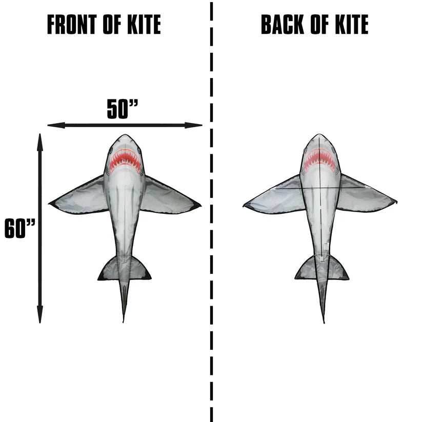 SeaLife 60 inch tall Nylon Shark Kite - 