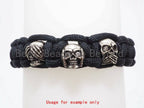 Antique Style Skull Bead,DO NOT SAY, Paracord Survival Bracelet Beads,Keychain Lanyard Making Beads,Men's Jewelry Findings,8x9x11mm,sku#Y116