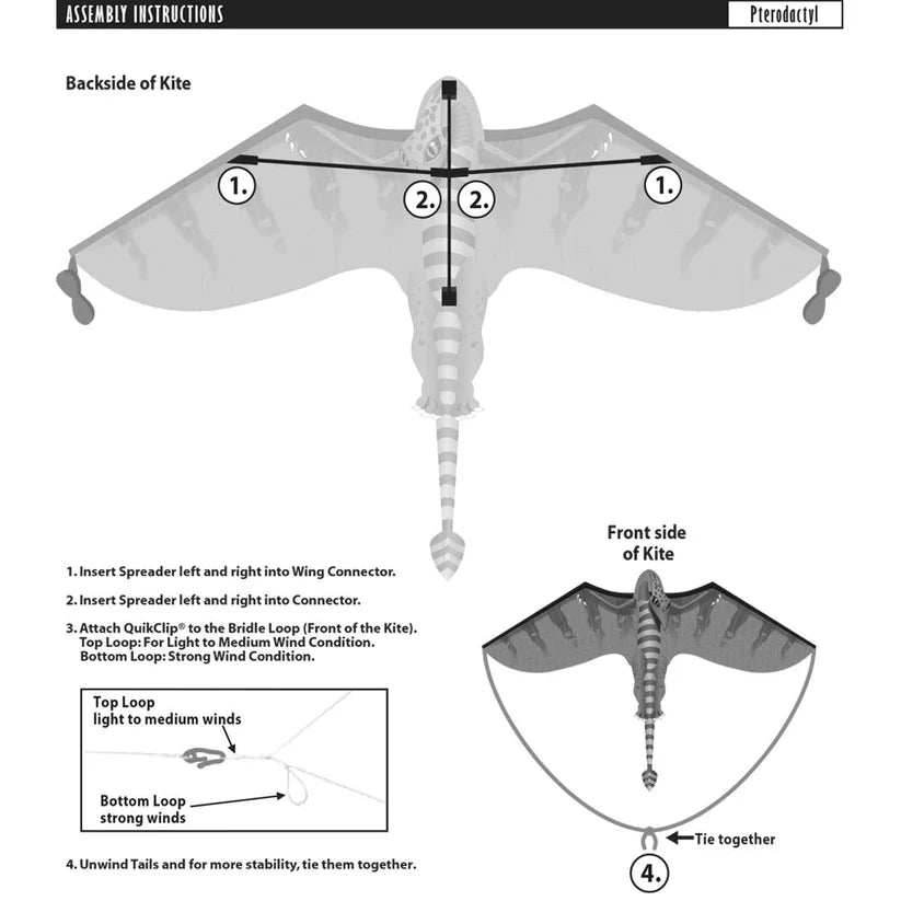 Fantasy 70 inch Wingspan Nylon Pterodactyl - 