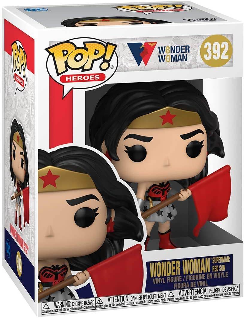 Funko Pop! Heroes: Wonder Woman 80th Anniversary - Red Son Wonder Woman Vinyl Figure - 