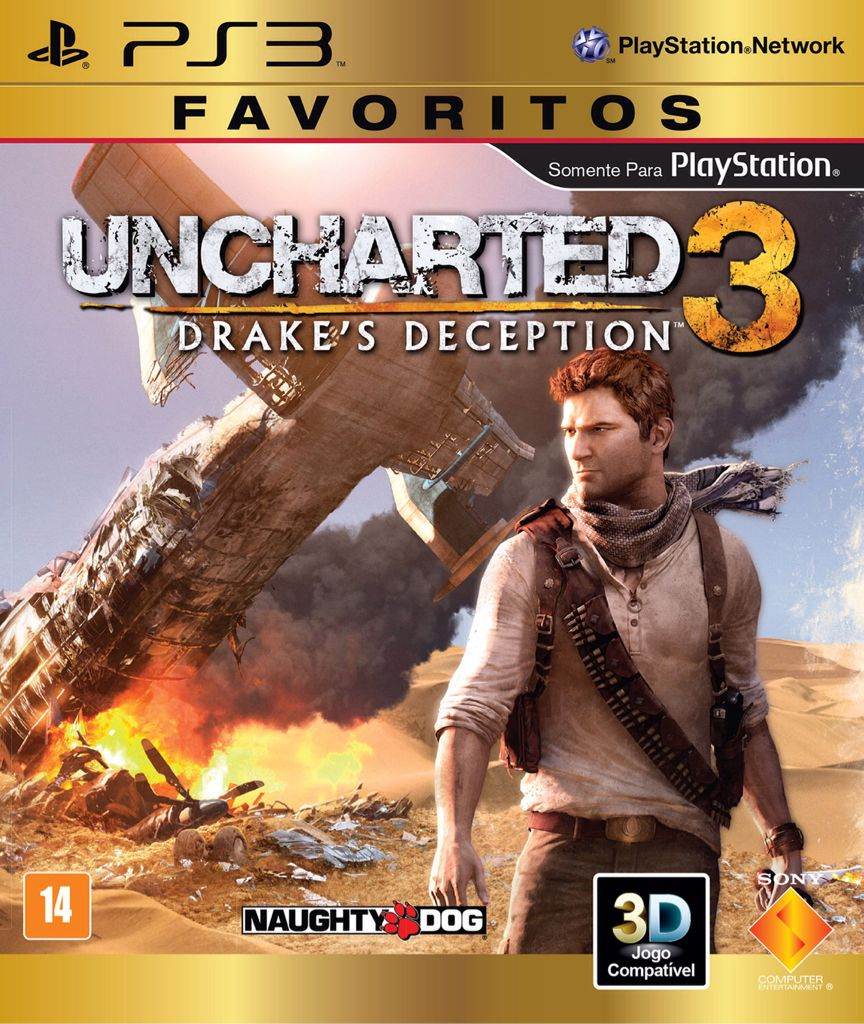 Uncharted 3: Drake's Deception [Brazilian Import] (Playstation 3) - Game Manual Only