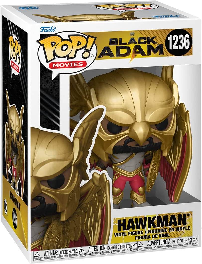 Funko Pop! Movies: DC Comics Black Adam - Hawkman with Helmet and Wings Vinyl Figure - 
