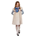 M3gan Costume Dress - Women's Official Halloween Outfit with Attached Scarf