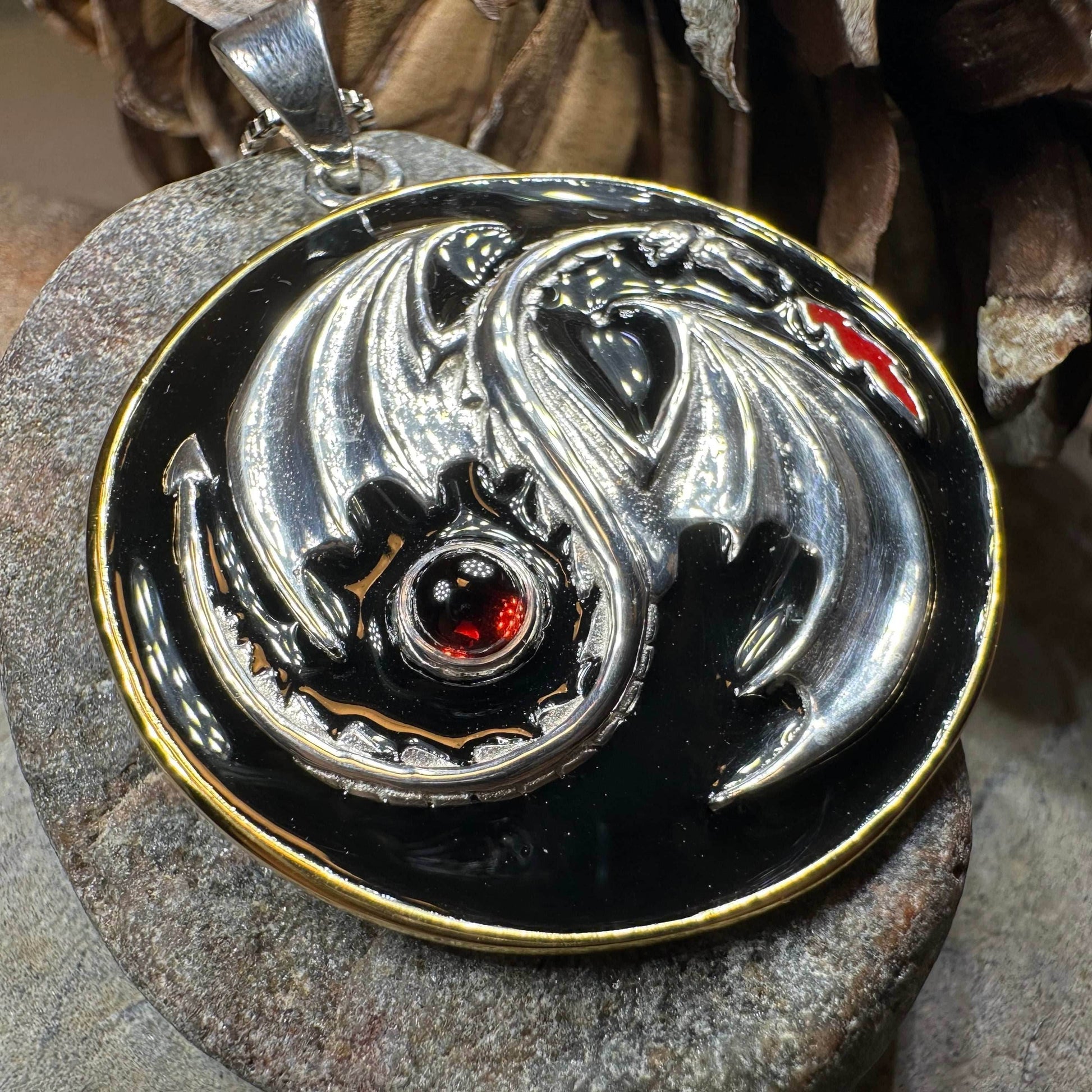 Dragon Yin Yang Necklace - 18