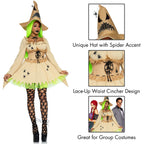 Bugged Out Baddie Costume - 3 Piece Halloween Outfit with Dress Choker Hat