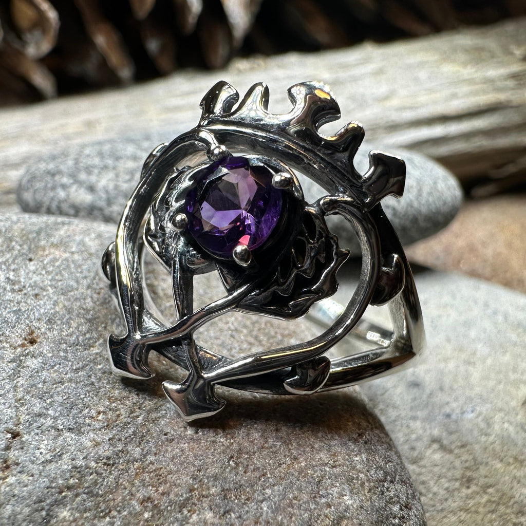 Dedication Luckenbooth Amethyst Ring