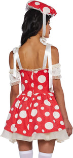 Princess Toad Costume Women Mini Dress - Mushroom Kingdom Halloween Outfit