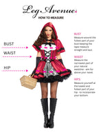 Gothic Red Riding Hood Costume - Women's Dark Fantasy Halloween Outfit
