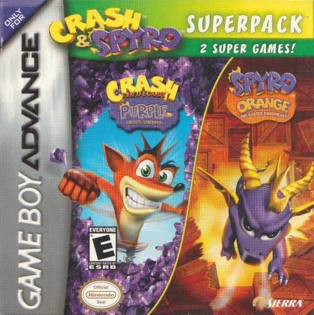 Crash & Spyro Superpack (Gameboy Advance) - Game Manual Only