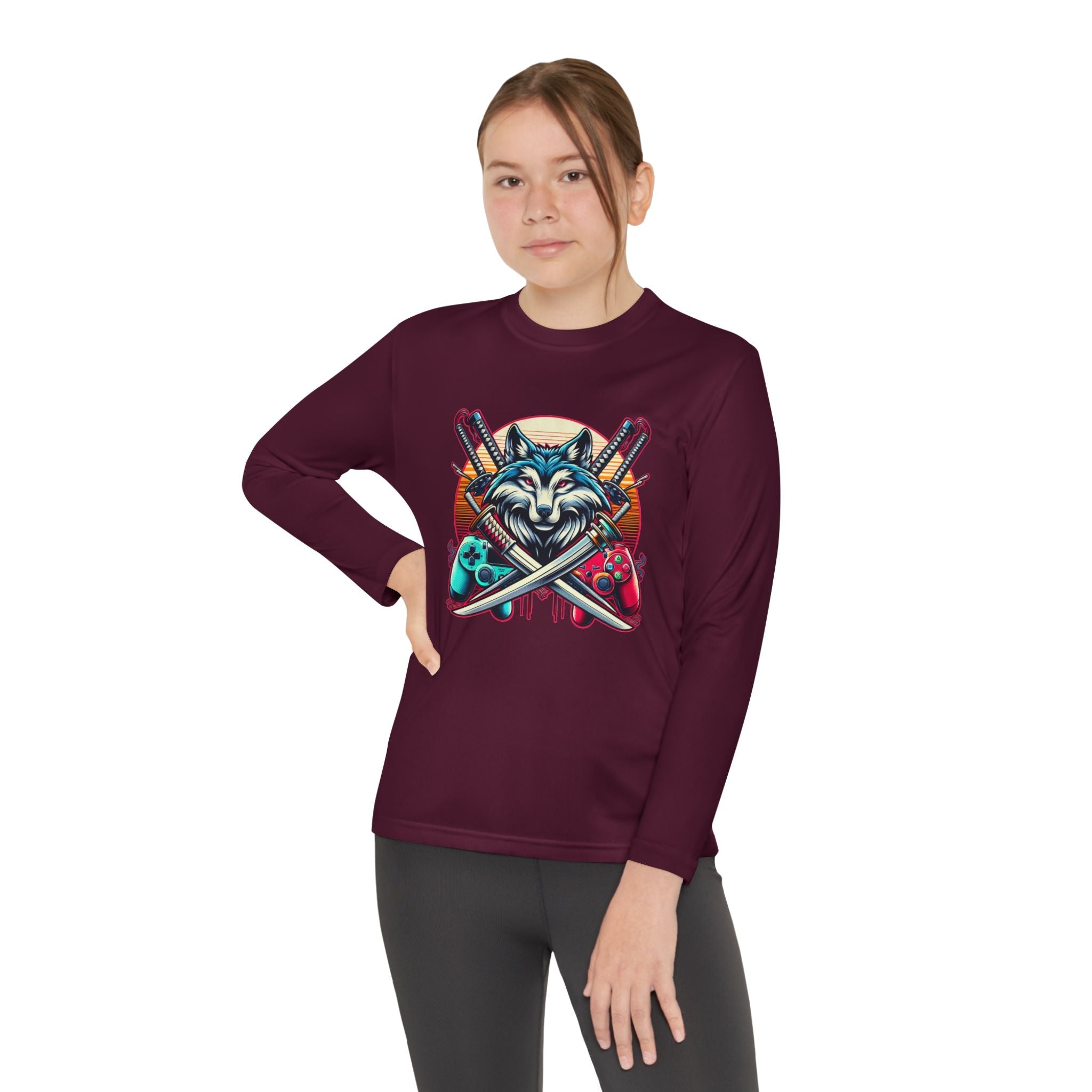 Xp wolf gamer long sleeve shirt