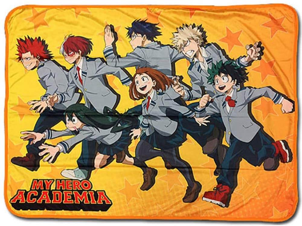 My Hero Academia Group Run Sublimation Throw Blanket 48in. x 60in. - 