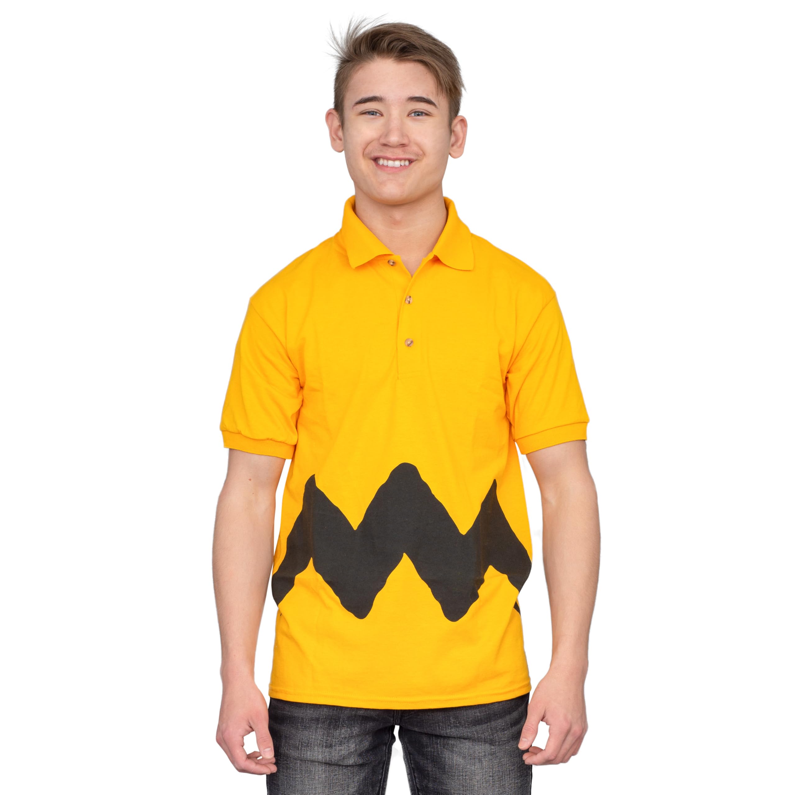 Charlie Brown Polo Button Up Costume T-Shirt