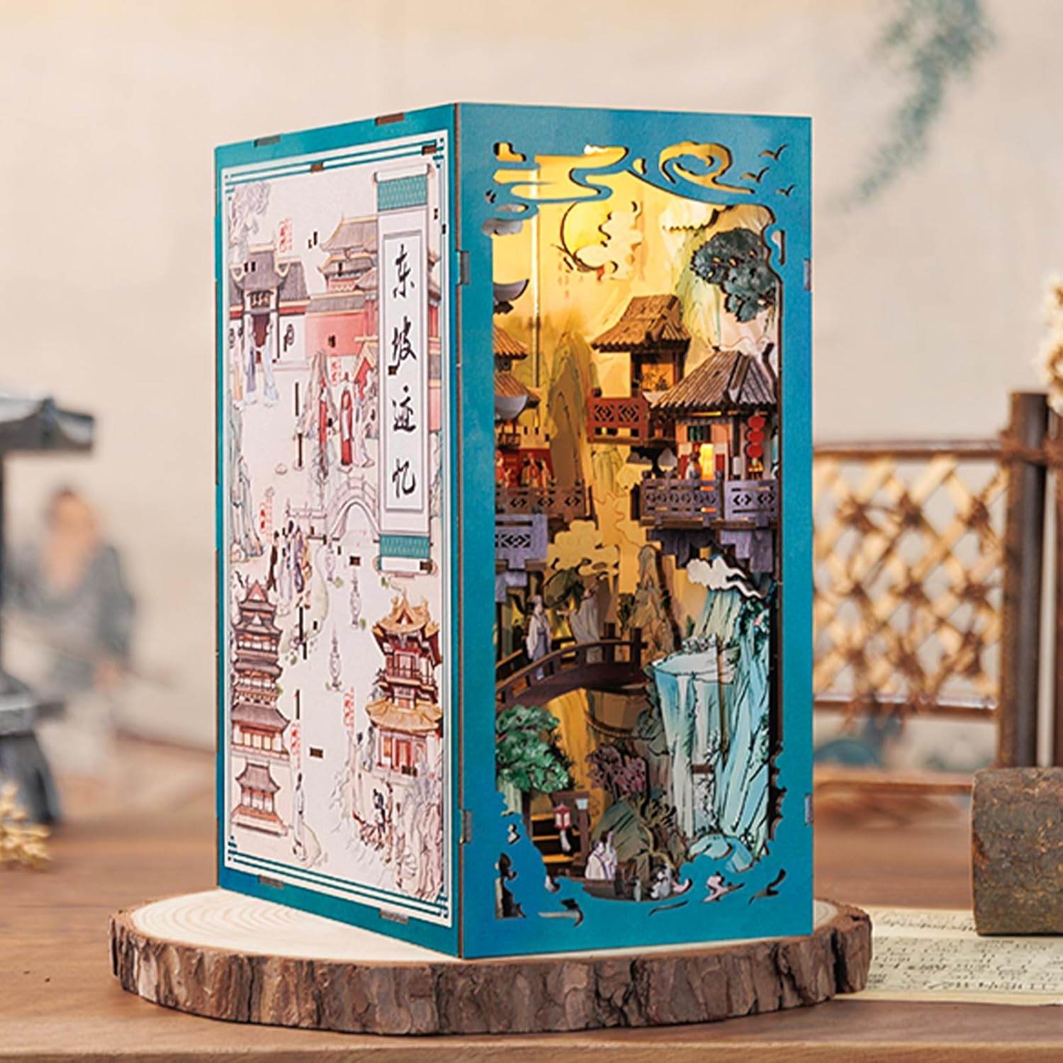 Book Nook Wizardi Miniature - Su Dongpo's Life Roombox Kit - 
