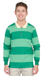 Blue and Detective Halloween Costume Green Striped Shirt