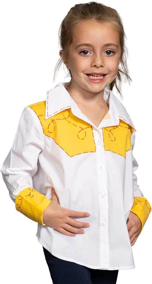 Jessie Cowgirl Kids Children Halloween Costume Cosplay Long Sleeve Button Up Shirt - 12-18 Months