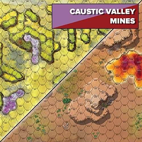 BattleTech Alien Worlds: Battle Mat - Caustic Valley/Mines - 