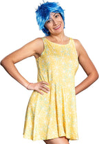 Adult Women’s Joy Cartoon Character Halloween Cosplay Costume 2-Piece Set