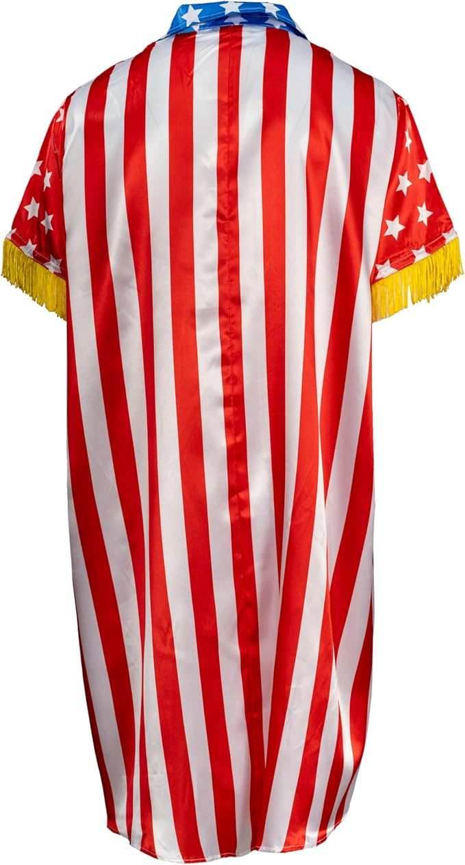 80s Sly Boxing Movie Part 3 Apollo Boxer Halloween Costume Cosplay 2-Piece Set - One Size/Standard