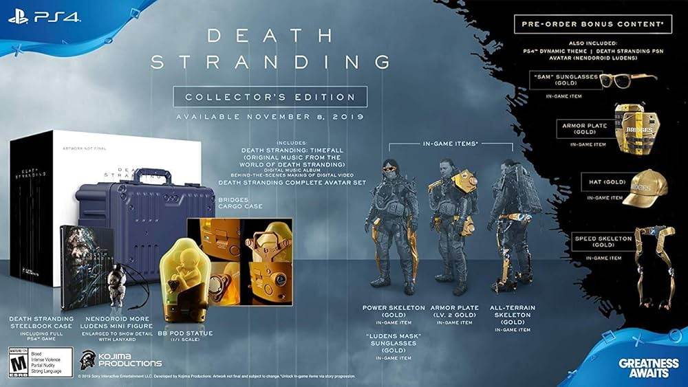 Death Stranding Collector's Edition (PlayStation 4) - Game Only