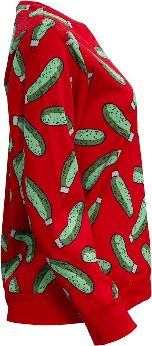 Rick and Morty Pickle Youth Red Sweatshirt - XS