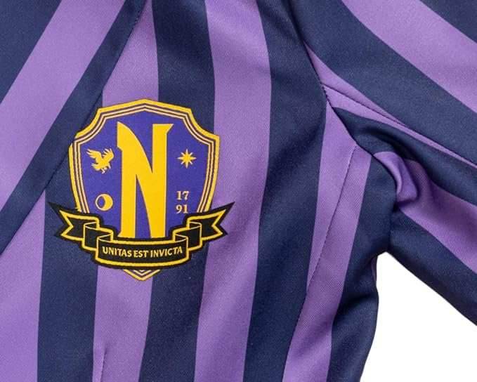 Mad Engine Wednesday Addams Purple Blazer Jacket School - XS