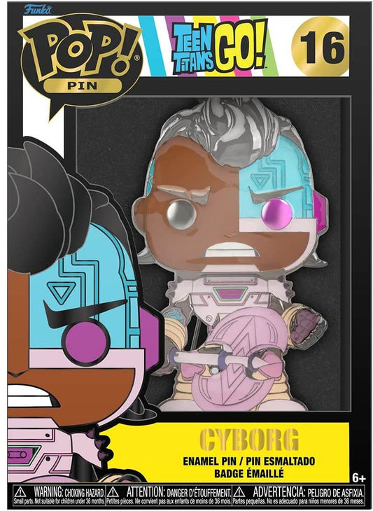 Funko Pop! Sized Pin DC: Teen Titans - Cyborg - 