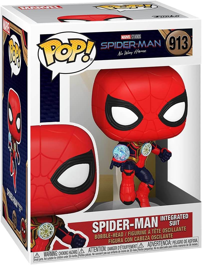 Funko Pop! Marvel: Spider-Man No Way Home - Spider-Man in Integrated Suit Vinyl Figure - 