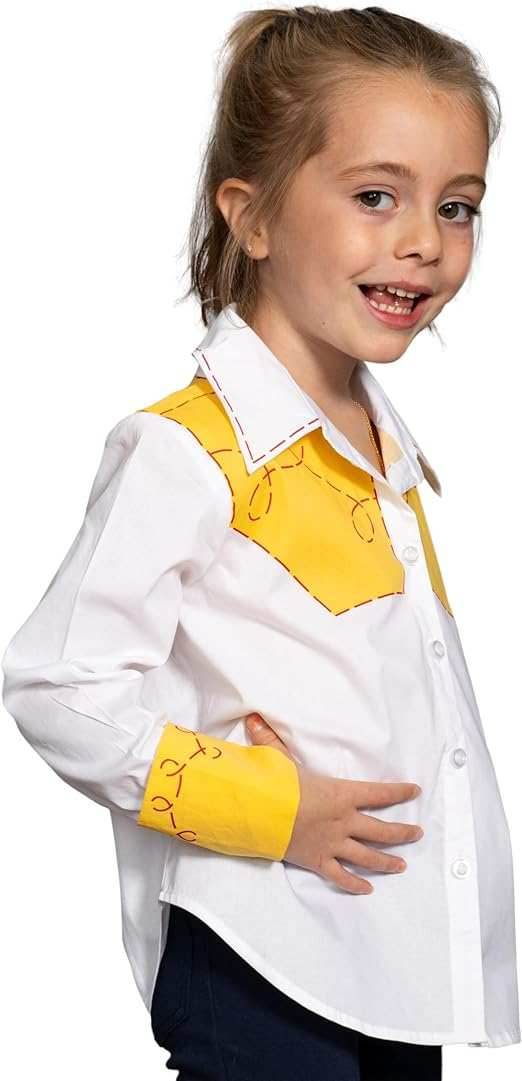 Jessie Cowgirl Kids Children Halloween Costume Cosplay Long Sleeve Button Up Shirt - 12-18 Months